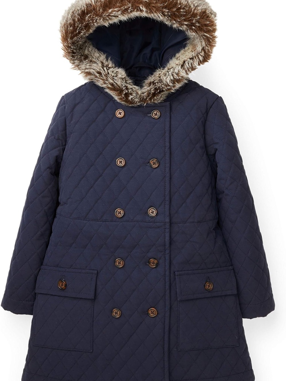 Girl’s Hope & Henry Navy Lightweight Quilted Coat